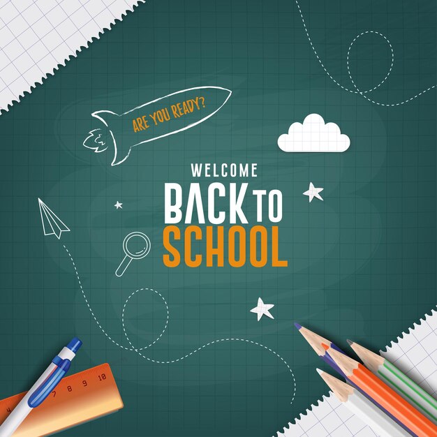 Vector welcome back to school