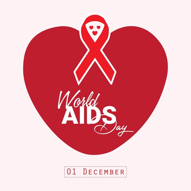 Vector Wereld Aids Dag Ontwerp