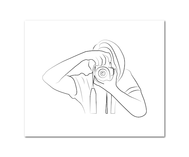 vector wereld fotografie dag ontwerpconcept