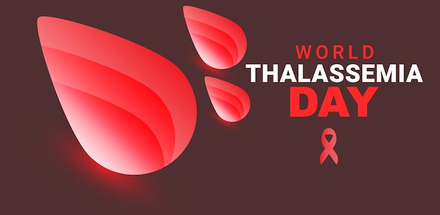 Vector Werelddag voor thalassemie