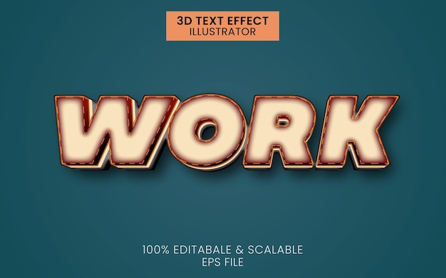 Vector werk tekst effect bewerkbare tekst stijl geschikt voor ontwerp element achtergrond