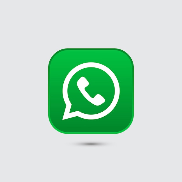 Векторный дизайн значка WhatsApp