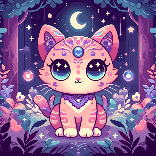 Vector vector whimsical adventures of enchanted cats