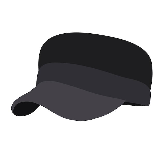 Vector vector on a white background men's hat