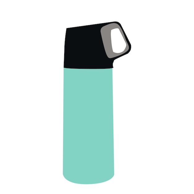 Vector vector on white background thermos for tea