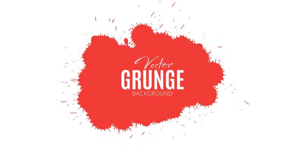 Vector white background with deep carmine pink grunge splatter