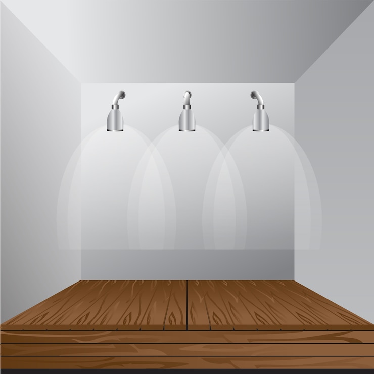 Vector vector white blank indoor trade exhibition booth standard stand 