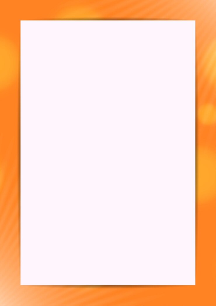 오렌지색 배경 에 있는 터 백색 프레임