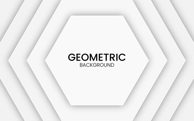 白と灰色の幾何学的な背景をベクトルします。