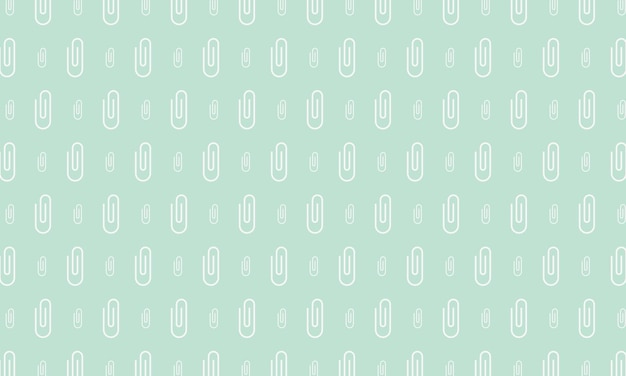 vector white paperclip pattern on blue background for wallpaper banner wrapping paper etc