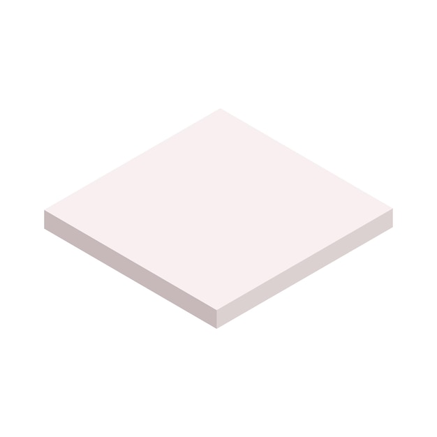 Vector white square box package illustration