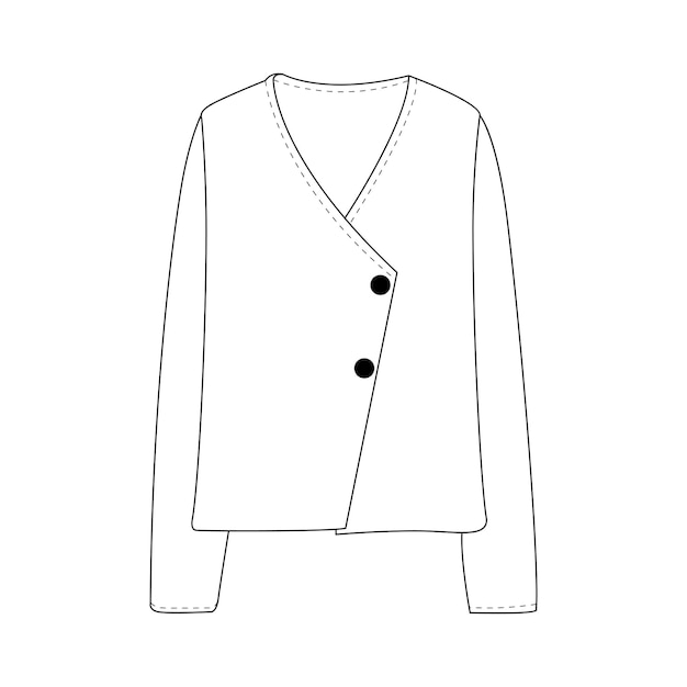 Vector vector winter blazer top