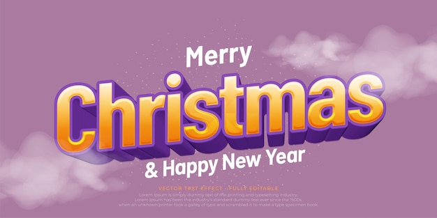 vector with a combination of purple color in lettering for christmas background celebration