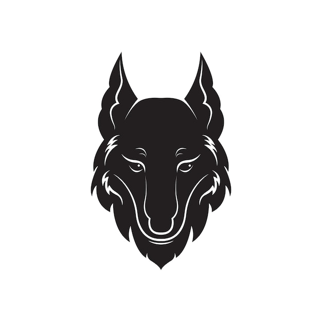 Vector of wolf head design on white background. Easy editable layered vector illustration. Wild Animals.