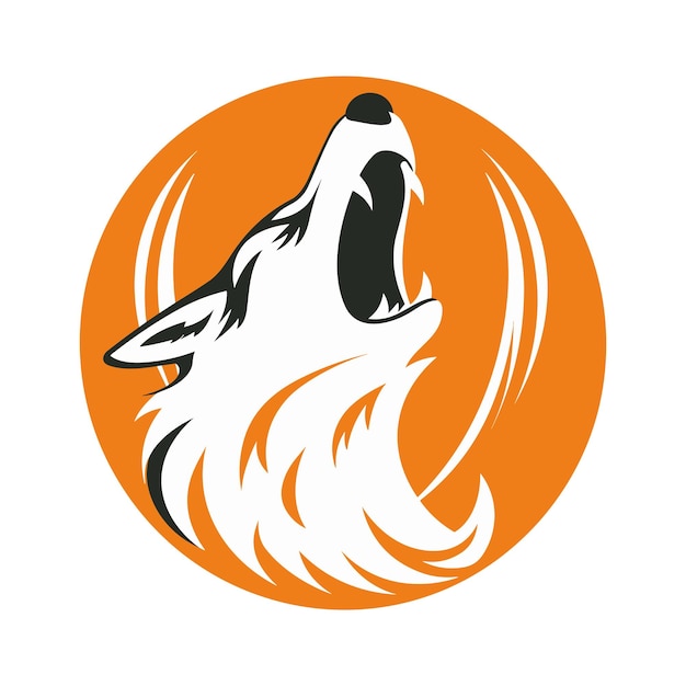 ベクトル オオカミのマスコットゲームのeスポーツのベクトルのロゴ