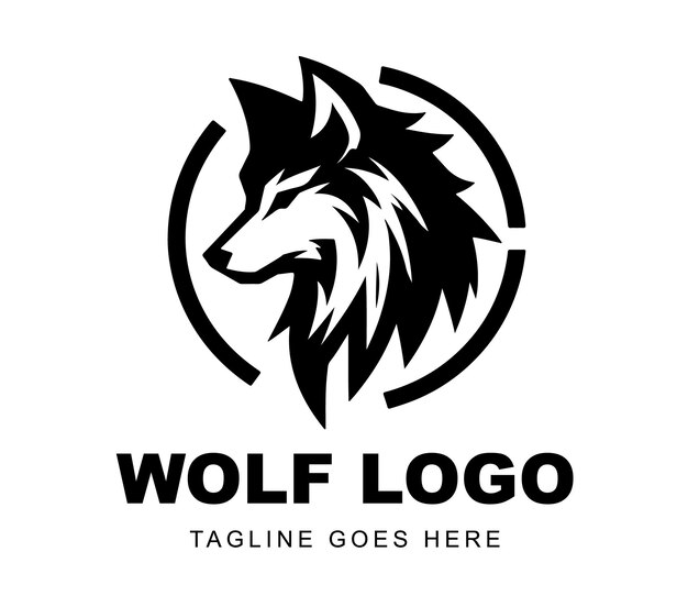 Vector wolf vector logo design