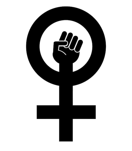 Woman power international logo icon symbol Vector Image