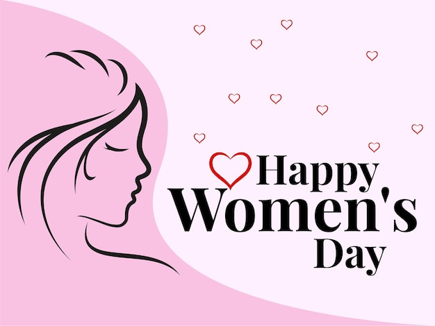 Vector vector womens day greeting card design