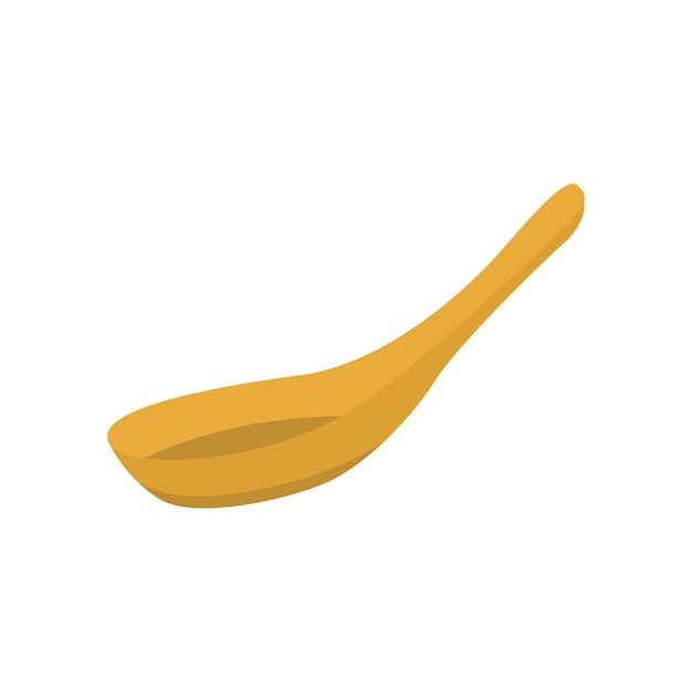 Vector vector wooden spoon icon vector illustration