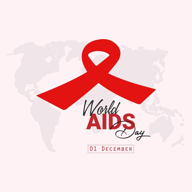 Vettore progettazione della giornata mondiale dell'aids