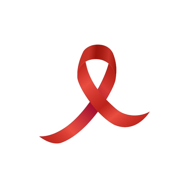 Vector vector world aids day symbol with red ribbons