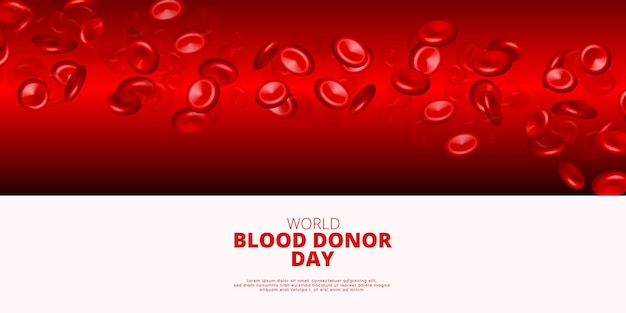 Vector world blood donor day concept background design