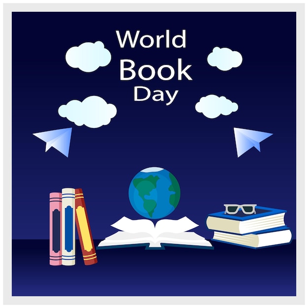 vector world book day background DESIGN TEMPLATE