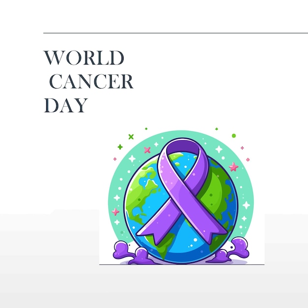 Vector vector world cancer day