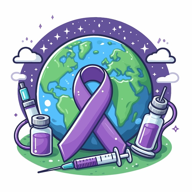 Vector world cancer day