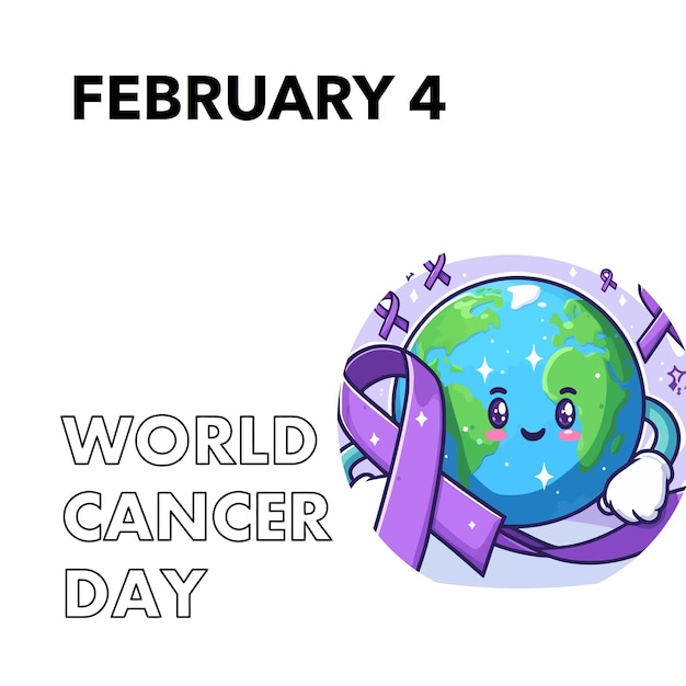 Vector world cancer day