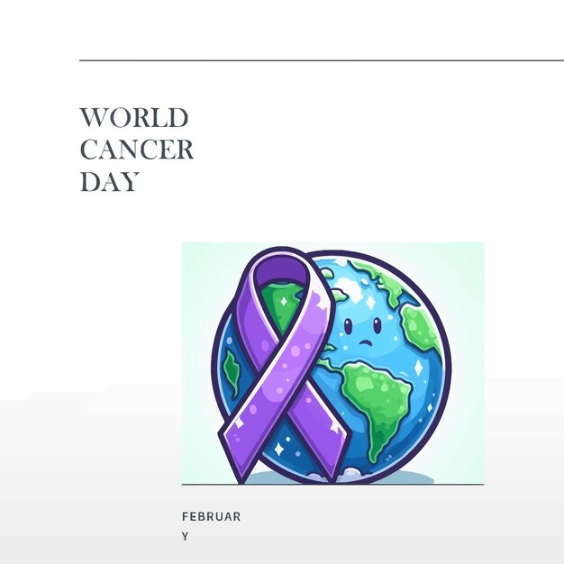 Vector world cancer day