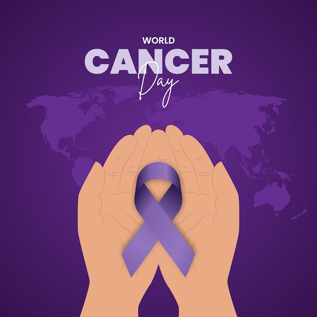 Vector vector world cancer day