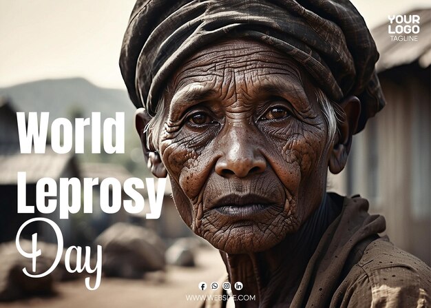 Vector of world leprosy day banner template