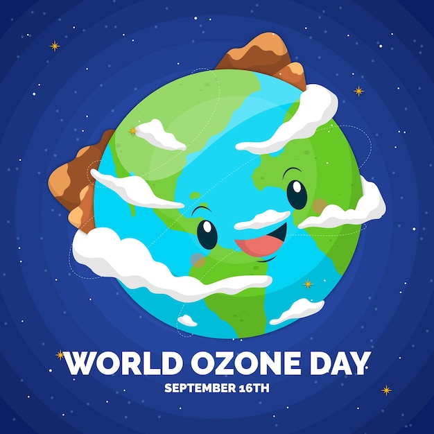 Vector world ozone day vector illustration for poster banner design