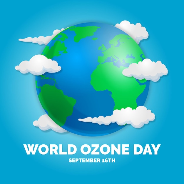 Vector world ozone day vector illustration for poster banner design