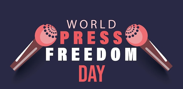 Vector world press freedom day Template for background