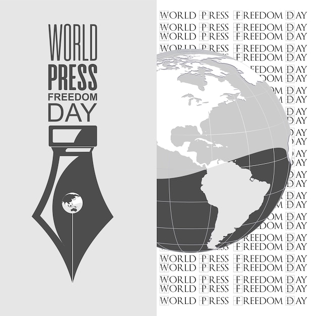 Vector World Press Freedom Day