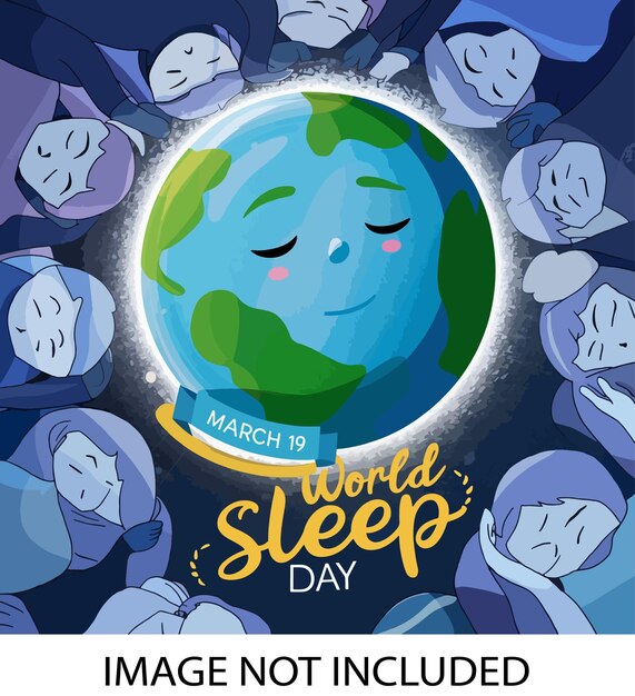 Premium Vector Vector world sleep day poster