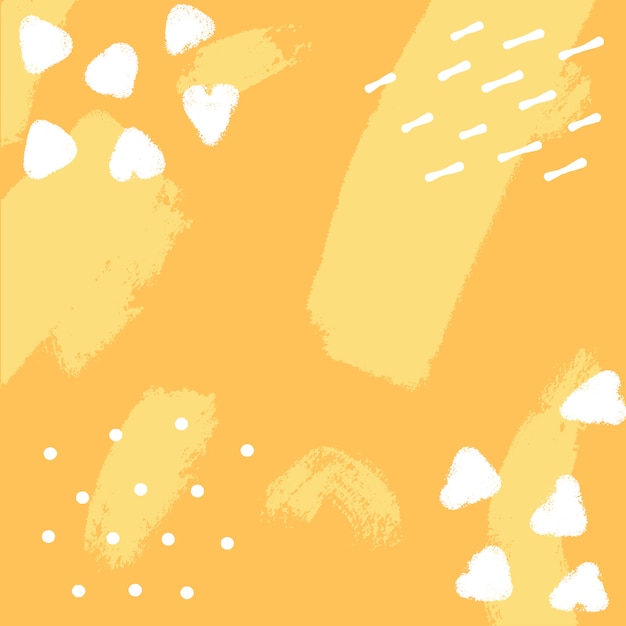 Vector vector yellow background with brush strokes.