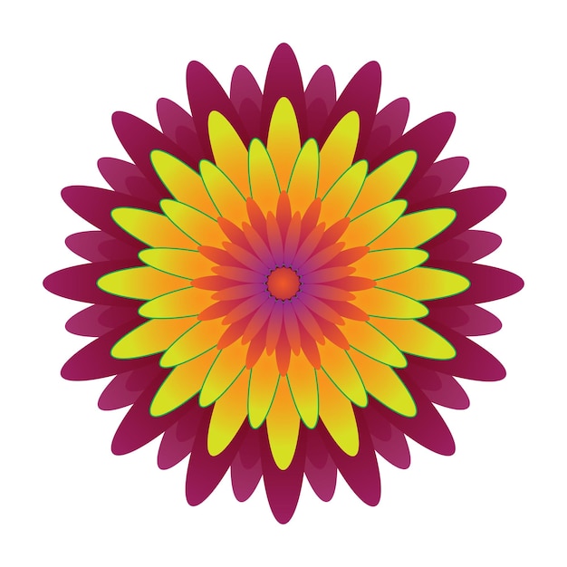Premium Vector | Vector yellow flower