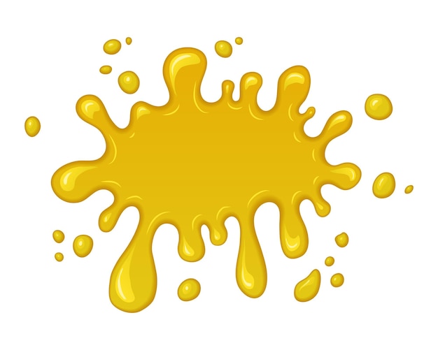 Vector vector yellow splash of honey