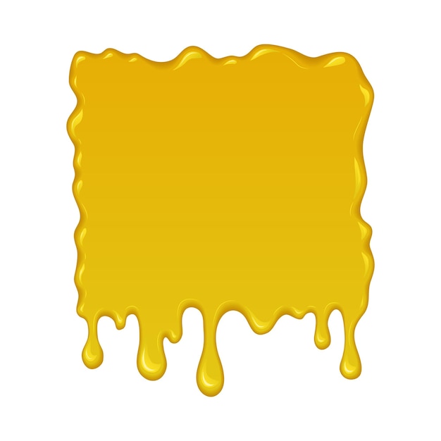 Vector vector yellow splash of honey