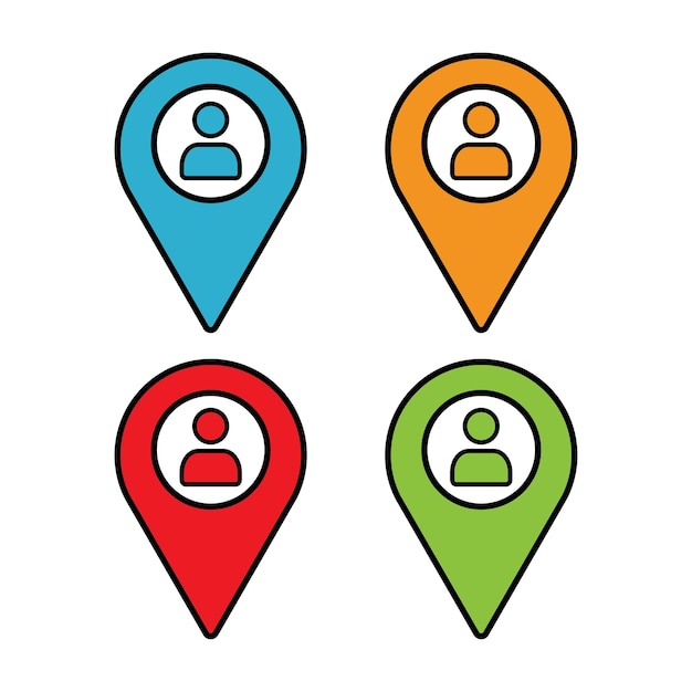 Vector vector you are here map pointer icon