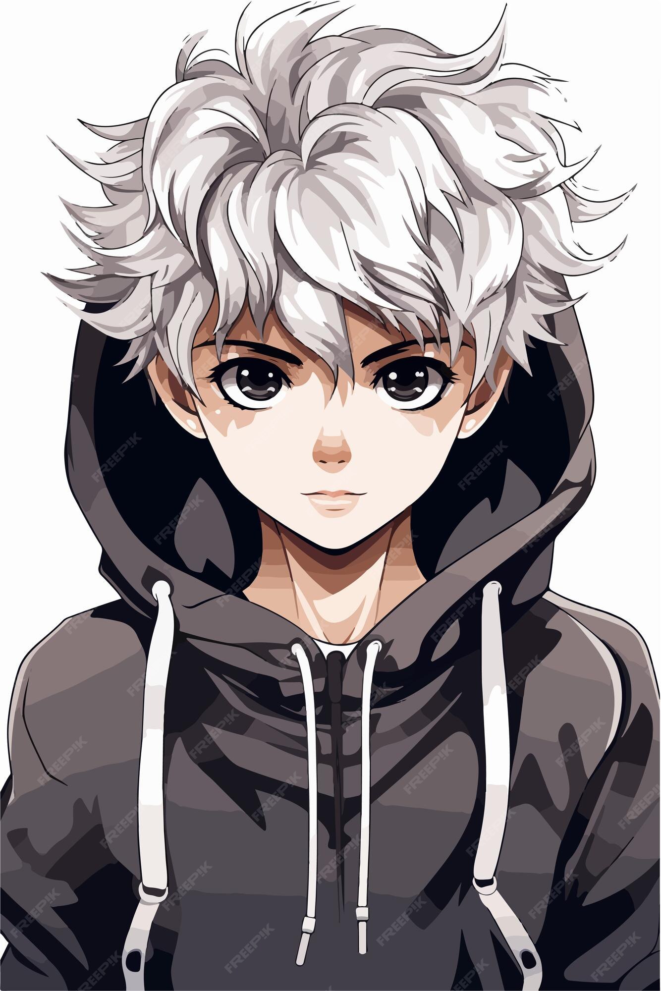 Premium Vector  Young man anime style character vector