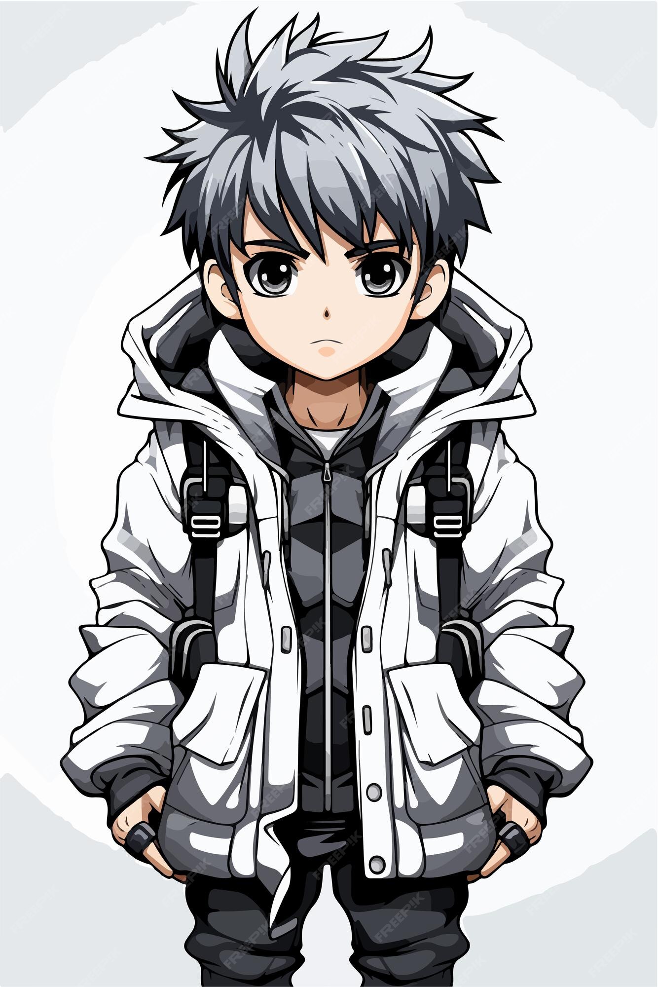 man character anime 11485038 Vector Art at Vecteezy