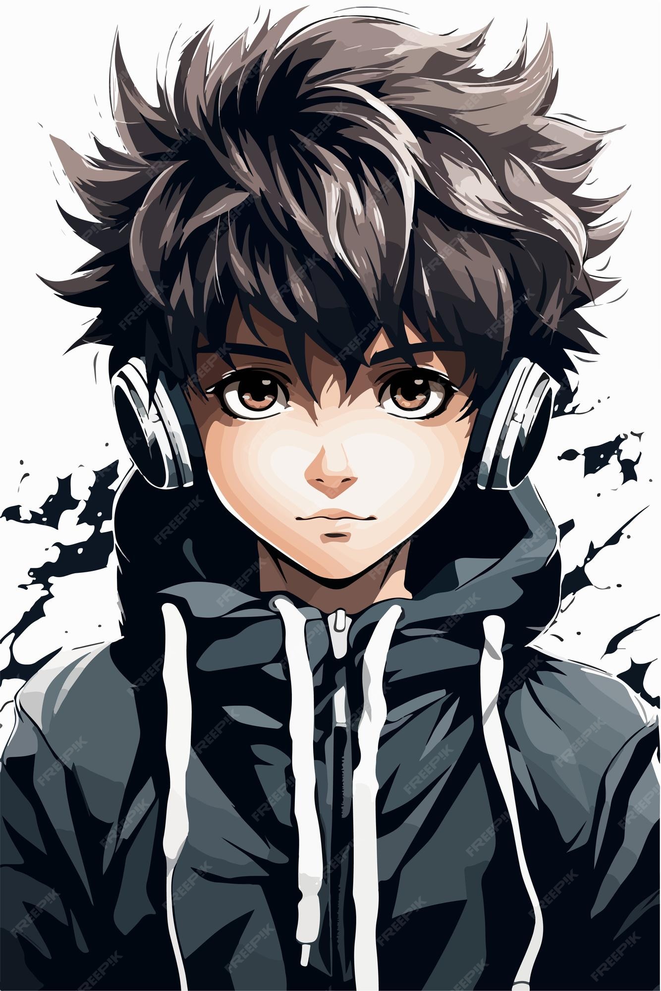 Premium Vector  Vector young man anime style character vector illustration  design manga anime boy