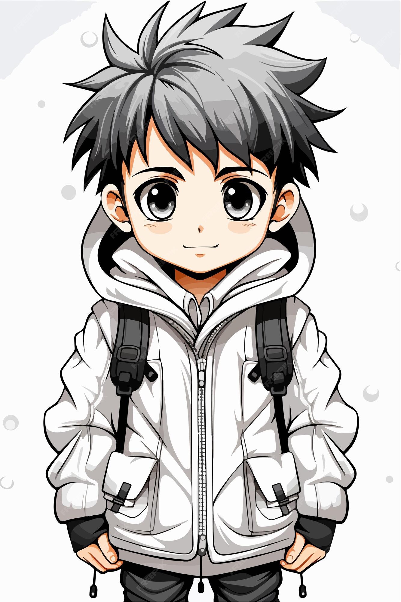 Premium Vector  Vector young man anime style character vector illustration  design manga anime boy