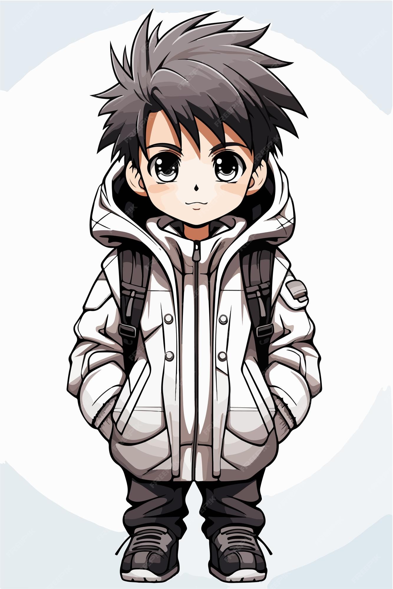 Premium Vector  Vector young man anime style character vector illustration  design manga anime boy