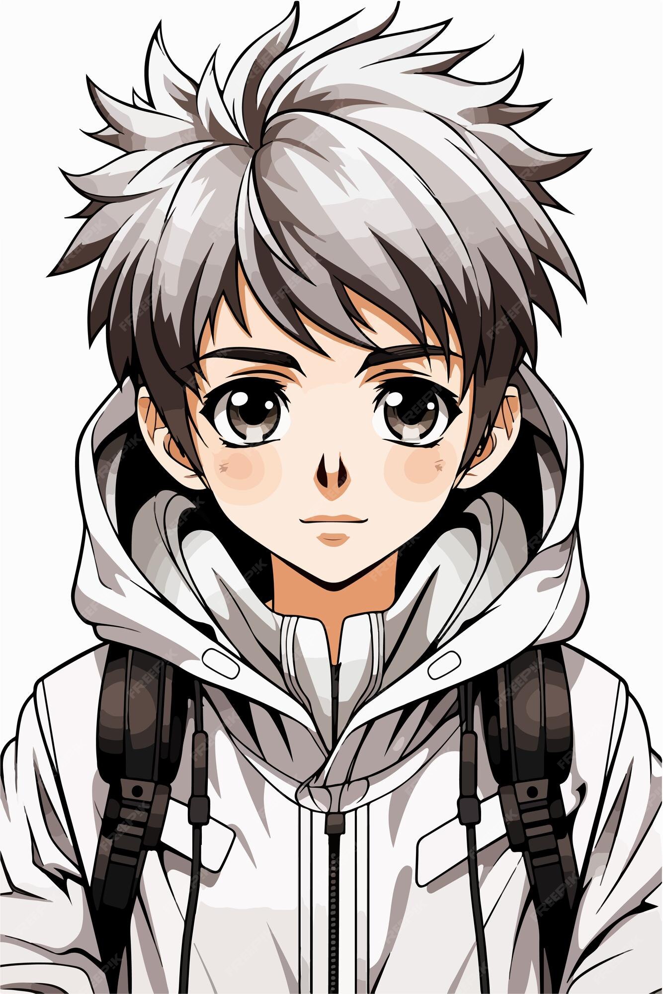 Premium Vector  Vector young man anime style character vector illustration  design manga anime boy