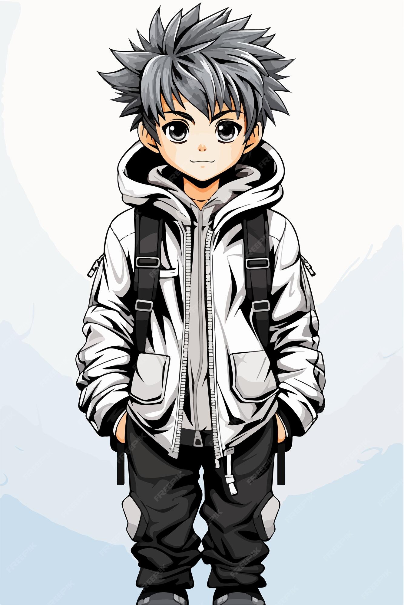 man character anime 11485038 Vector Art at Vecteezy